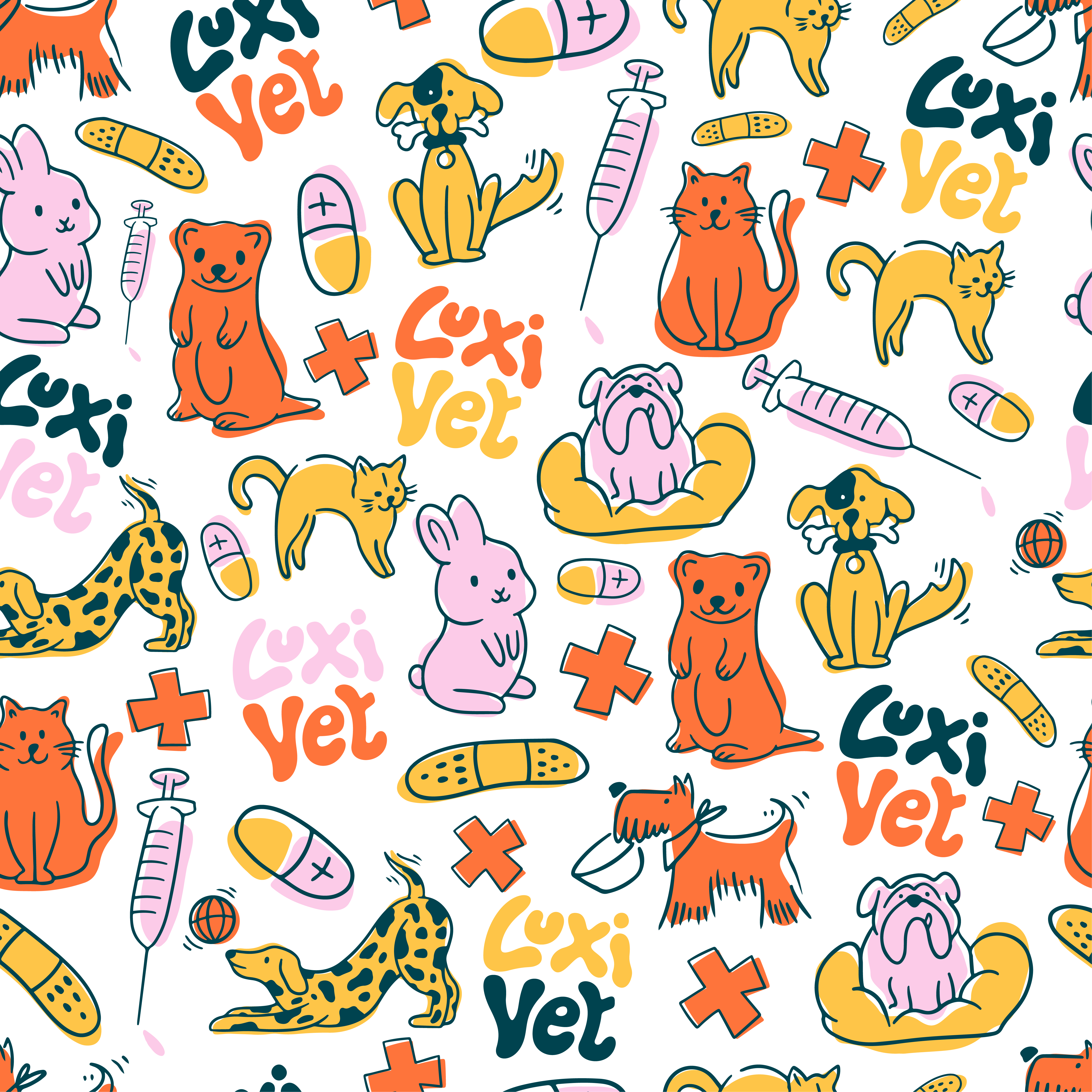 Pet pattern illustration